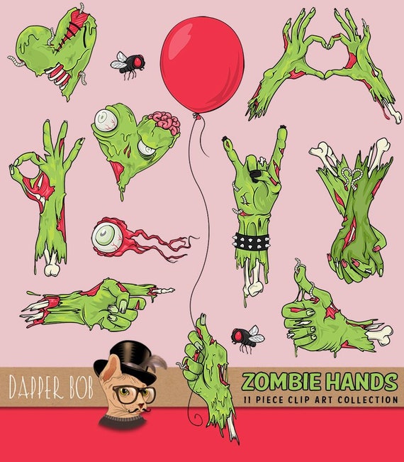 Zombie Hände Spaß und lustige Gesten Emoticons PNG ClipArt Kollektion  Elements - .de