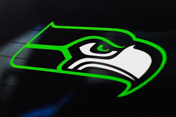 Seahawks Head Vinyl Die-Cut Decal Sticker 2 | Etsy