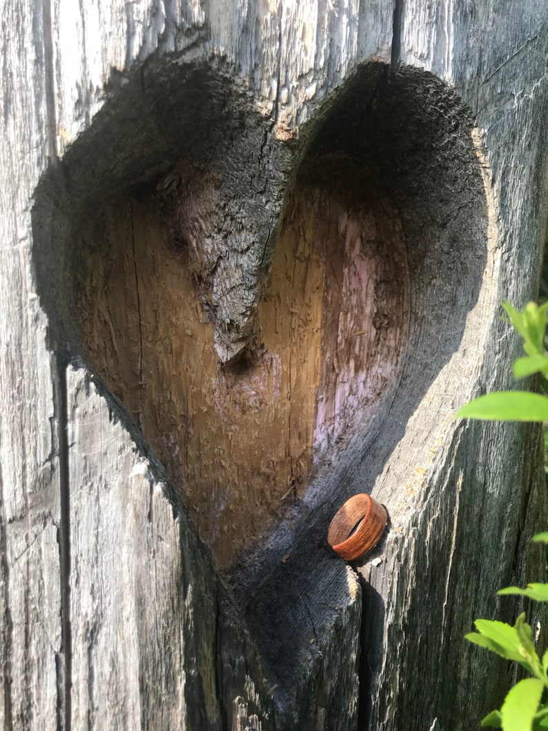 Exotic Wood Ring, Exotic Wood Jewelry, Wood Weeding Ring, Unique Wedding Ring Women, Unisex Ring, Wood Ring Men, Wood Ring Men Wedding image 2