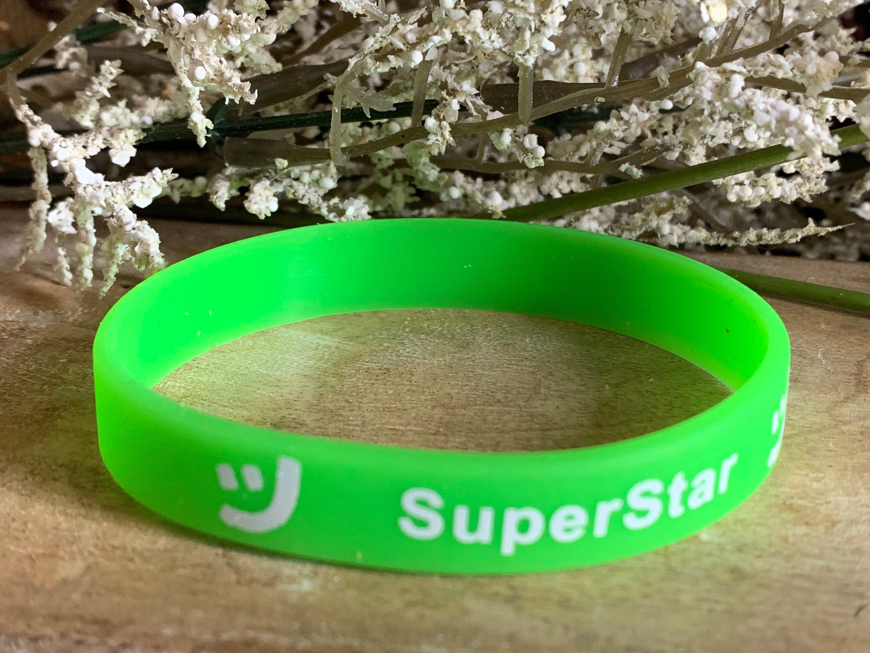 SuperStar green silicone bracelet Etsy