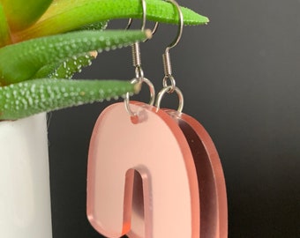 Pink lucky earrings