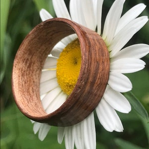 Exotic Wood Ring, Exotic Wood Jewelry, Wood Weeding Ring, Unique Wedding Ring Women, Unisex Ring, Wood Ring Men, Wood Ring Men Wedding image 1