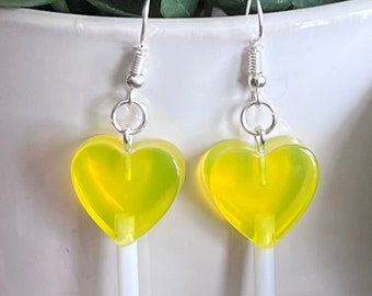 Yellow candy earrings