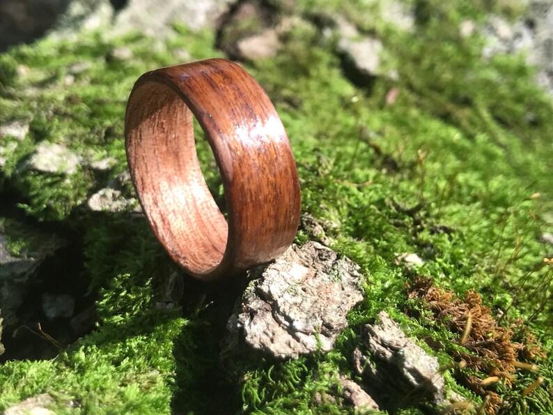 Exotic Wood Ring, Exotic Wood Jewelry, Wood Weeding Ring, Unique Wedding Ring Women, Unisex Ring, Wood Ring Men, Wood Ring Men Wedding image 8