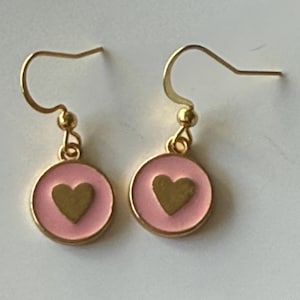 heart charm earring