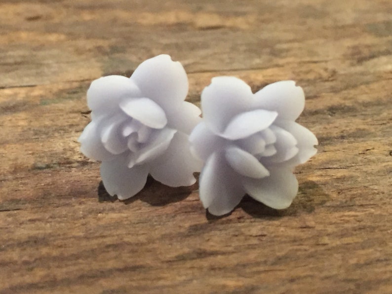 gift for her flower earrings boho stud romantic stud earrings flowers earrings pink studs Flower pink earrings bridemaids gift