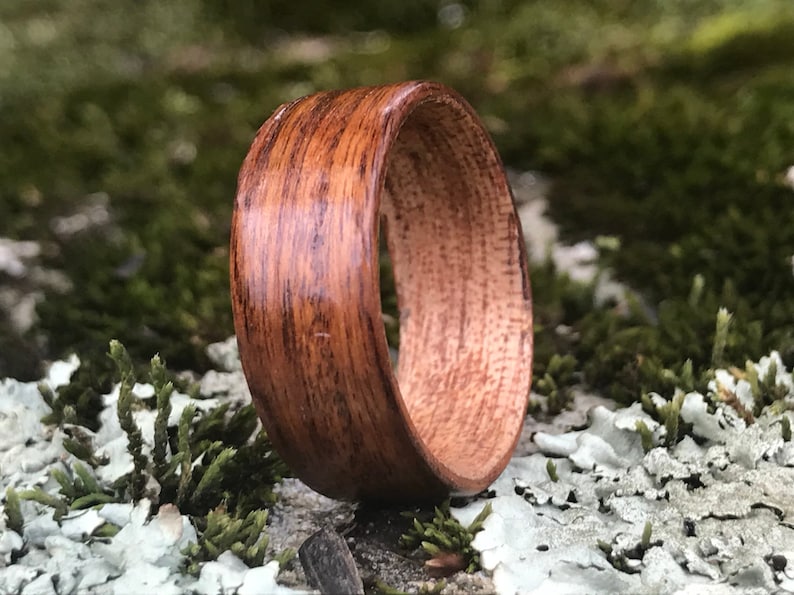 Exotic Wood Ring, Exotic Wood Jewelry, Wood Weeding Ring, Unique Wedding Ring Women, Unisex Ring, Wood Ring Men, Wood Ring Men Wedding image 6