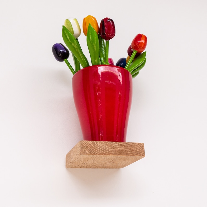 Wooden Floating Shelf by TOMAZIN Square Wood Shelf Small Etsy UK