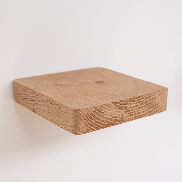 Zwevende plank van TOMAZIN | vierkante houten plank, wanddecoratie, kleine plank, wandplantenhouder, verzamelobjecten display, vitrine