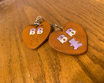 BB Leather Keychain