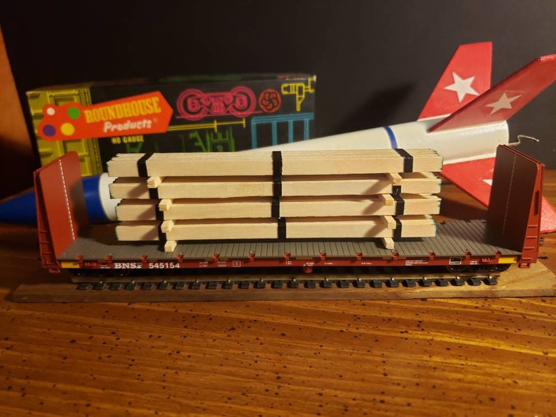HOOS scale lumber load for flatcars and gondola cars Etsy