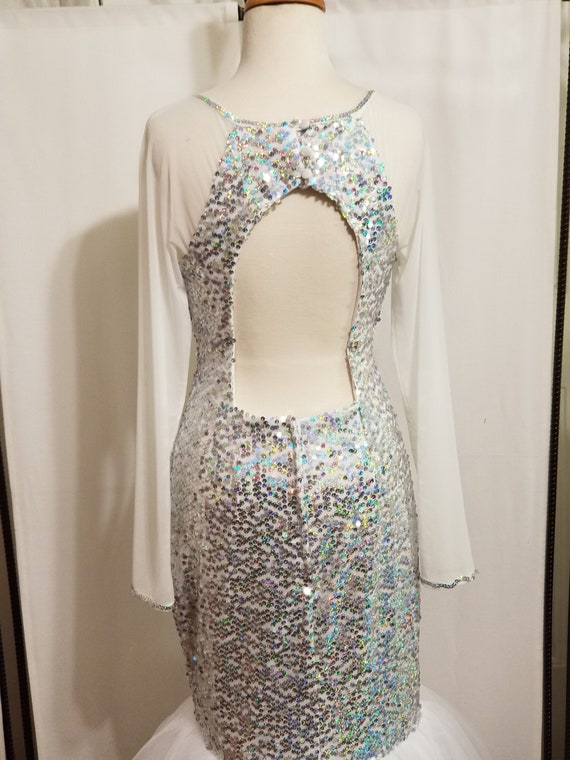 White and Silver Hologram Sequin 