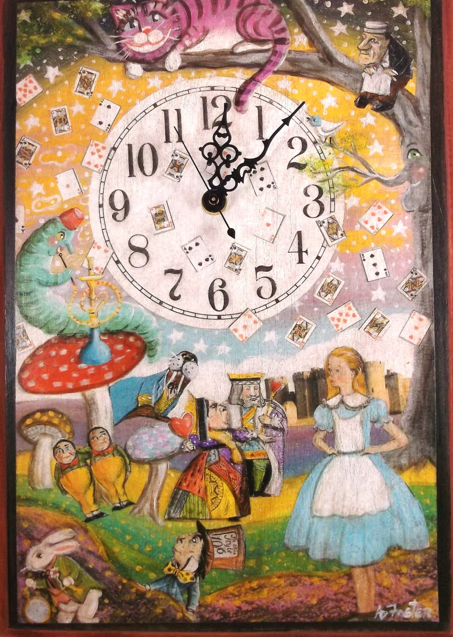 Alice in Wonderland Clock.. - Etsy