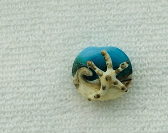 Blue Aqua Starfish Bead