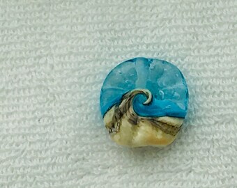 Blue Aqua Wave Bead