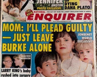National Enquirer / vintage tabloid/ ephemera / January 26, 1999 and june 1, 1999 / Jonbenet Ramsey