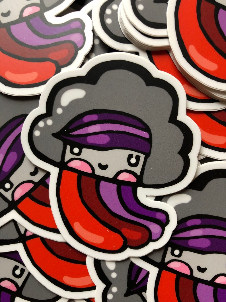 Slap Vinyl sticker Kosharek art sticker Street art laptop Etsy