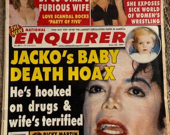National Enquirer Tabloid June 22 1999 Michael Jackson Ricky Martin
