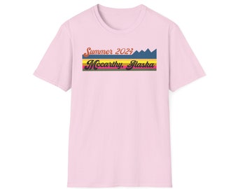 Unisex Softstyle T-Shirt, Summer in McCarthy, Alaska