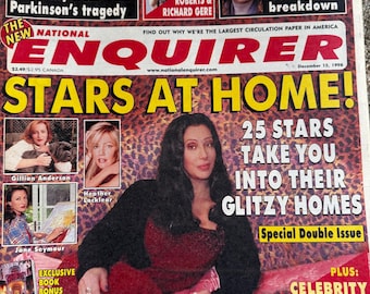 National Enquirer Magazine, Stars at Home, December 1998, Celebrity Homes, Michael J. Fox