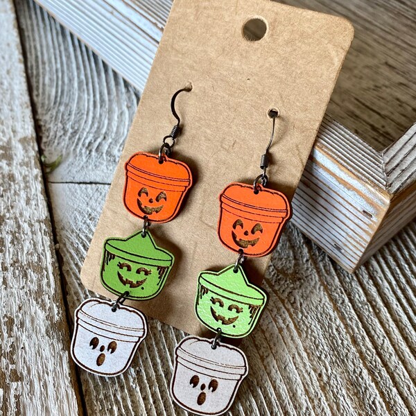 McDonald's Boo Bucket Happy Meal Earrings