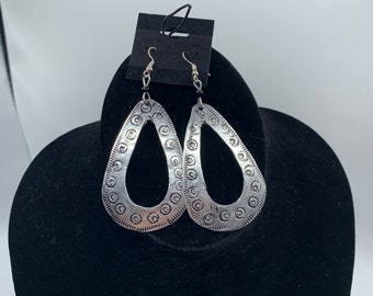 Aluminum bell shaped earrings