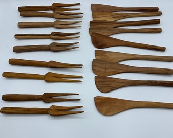 Handcrafted forks and butter knives