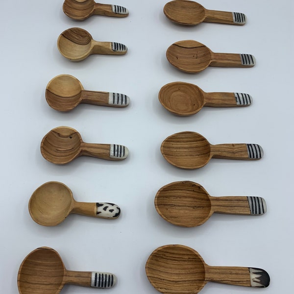 Wooden Olive Tea Spoons