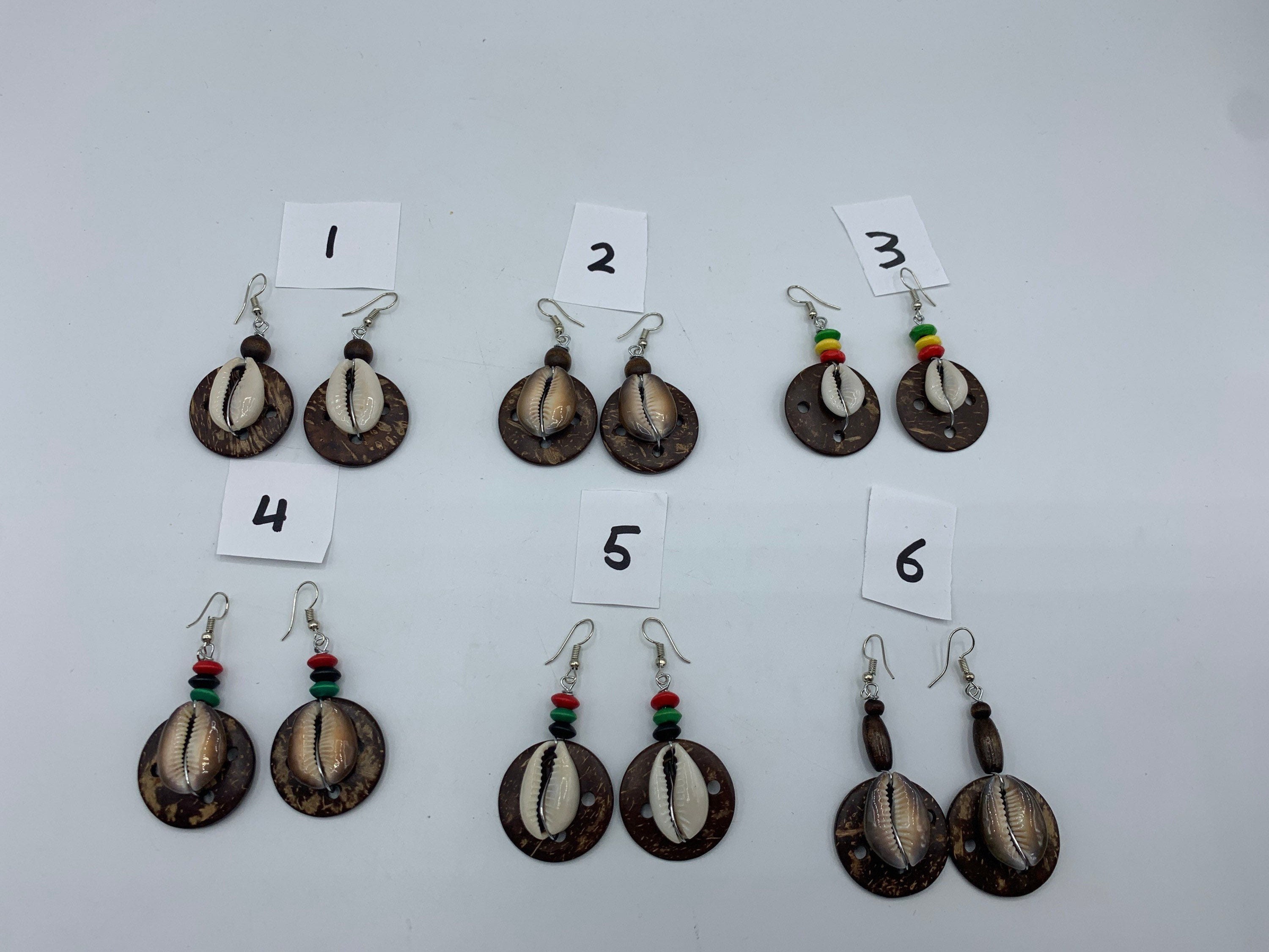 Buy Coconut Shell Wooden Hoop Earrings Brown Wood Earrings Handmade Online  in India - Etsy