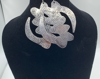Aluminum Gye-Nyame Earrings