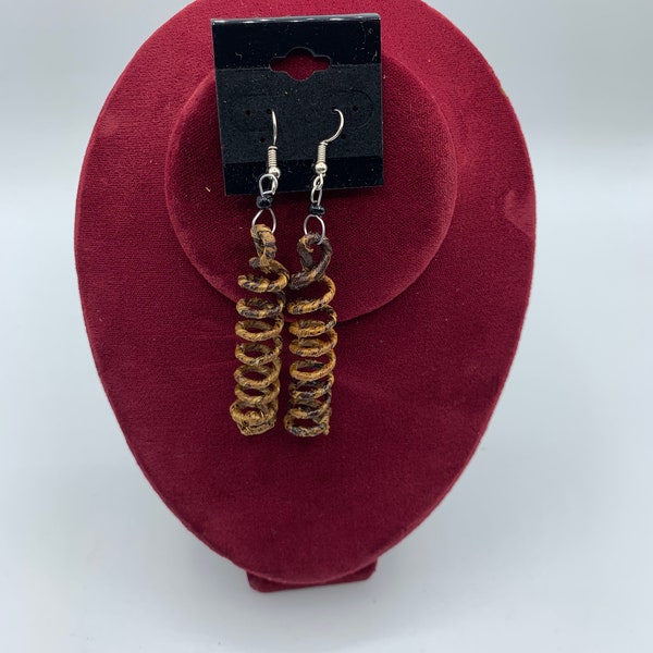 Dry Banana fibre earrings