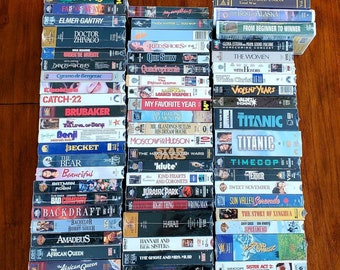 Sealed NEW VHS PICK 1: Jurassic Park, Klute, Quadrophenia, Say Anything, Spies Like Us, Amadeus, Sound of Music, The Red Shoes, Timecop