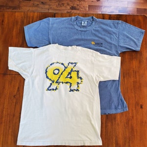 Vintage 90&#39;s 94 WKTI Radio T-Shirts Men&#39;s XL Pick 1: Blue XL Anvil Brand or White X-Large Fruit of the Loom Milwaukee Radio