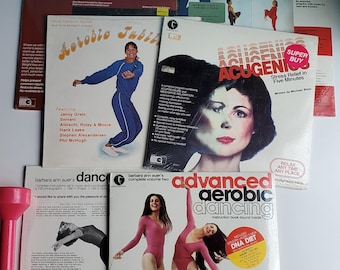 Sealed Vinyl Records Lot of 6 Workout Records All NEW + Sealed includes Aerobic Jubilation, Barbara Ann Auer's Vol. 1 +2, Runner's Workout..