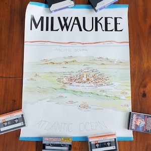 Vintage Milwaukee Poster PICK 1: Milwaukee City Poster 1983, Milwaukee Circus Parade, Dan Jansen Olympiade ...