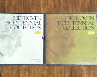 Sealed Beethoven Bicentennial Collection Vinyl Records Lot (2 Sets): Vol. 7 String Quartets + Vol. 17 Folk Songs... Deutsche Grammophon NEW