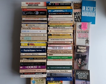 Vintage Paperback Books PICK 1: Horror books, Sci-Fi, Atwood, James Baldwin, Capote, Faulkner, Kafka, Stephen King, Orwell 1984, Salinger