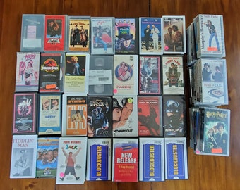 VHS Former Rentals or Cut Box Hard Case PICK ONE Blockbuster Video, Video Update, The Fisher King, Jurassic Park, Mortal Kombat, Robocop 2