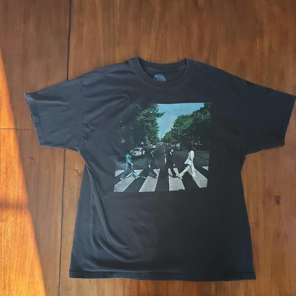 The Beatles Abbey Road T-shirt Apple Corps, LTD. Adult Large Black Short Sleeve Beatles shirt Large