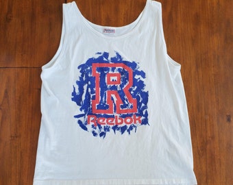 Vintage 90's Reebok Tank Top Men's XL White 90's Tank Top Reebok Sport XL Reebok Basketball Vintage Reebok