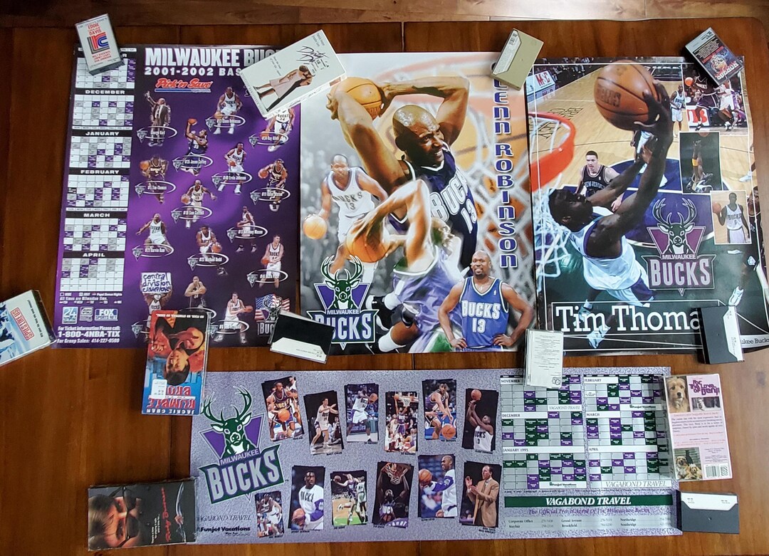 Lot of Vintage Milwaukee Bucks Posters Light It up Era: Glenn Big Dog ...