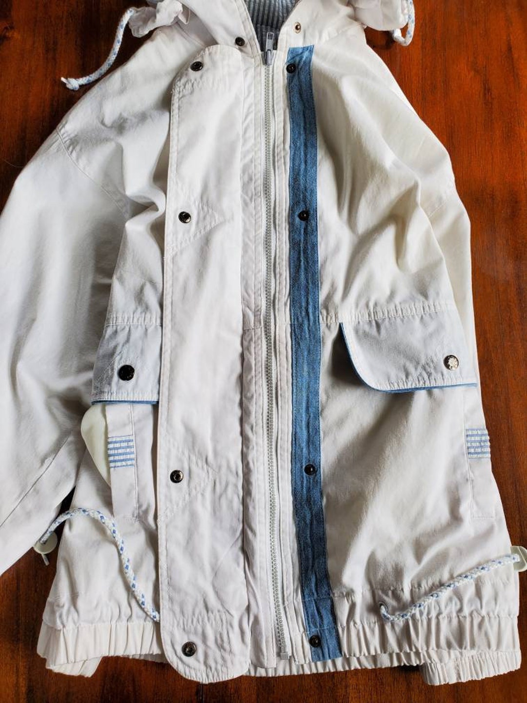 Vintage 90's Izzi Spirit Jacket Women's Medium...large...white/denim ...