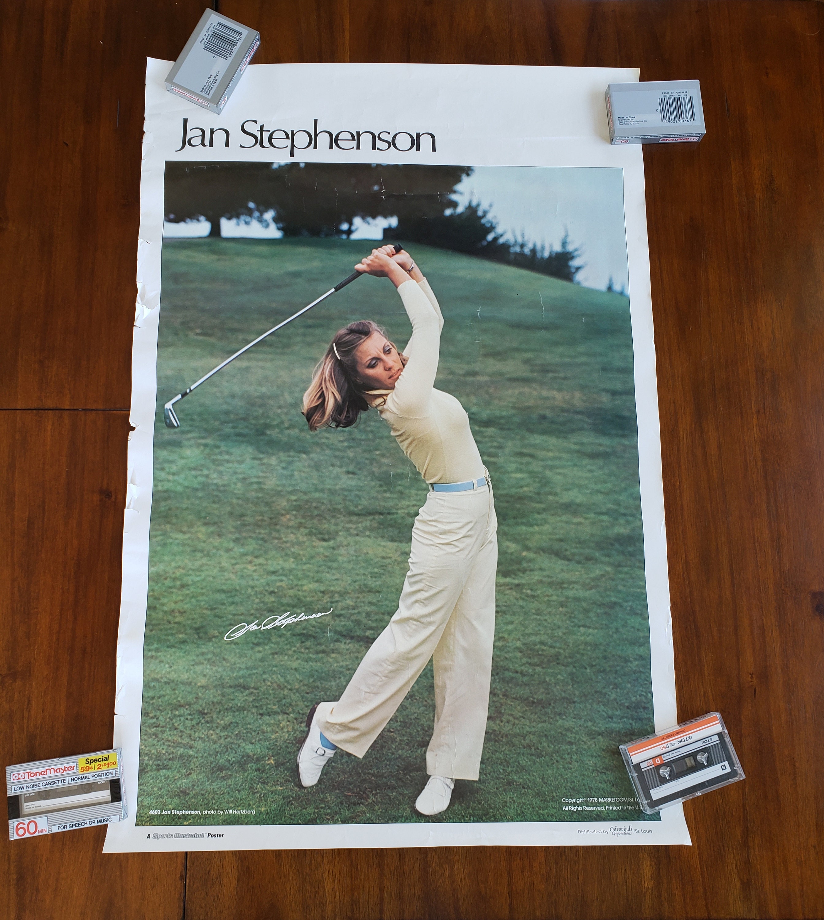 1978 jan stephenson sports illustrated poster ladies golf etsy