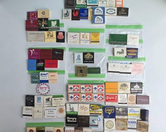 Vintage Matchbook Lots PICK 1: California, Canada, Chicago, Illinois, Michigan, Minnesota, New York, Ohio, Virginia, Washington D.C.