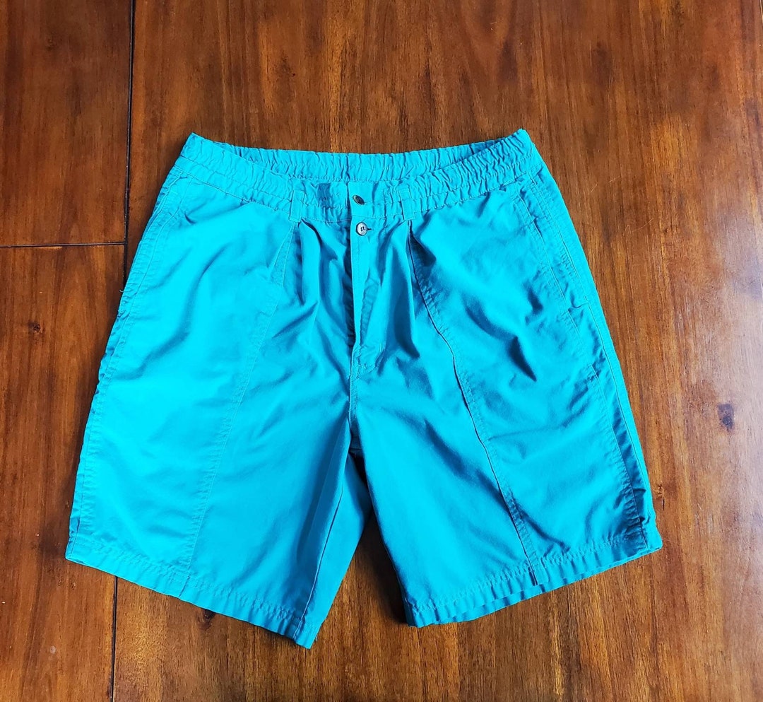 Danggggg Vintage Teal 90's Men's Bugle Boy Shorts Size 32 Men's Bugle