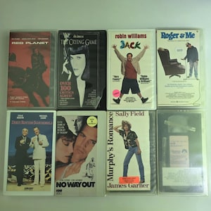 Lot of 8 VHS Former Rentals 80&#39;s/90&#39;s Dirty Rotten Scoundrels, No Way Out, Red Planet, Jack, The Crying Game other lots SOLD OUT