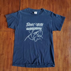 Vintage Sonic Youth T-Shirt Confusion is Sex Late 90&#39;s Version Adult Size Medium Fruit of the Loom Heavy Knits Kim Gordon Thurston Moore