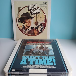Sealed Videodiscs Selectavision CED Pick 1: High Noon, Coma, Cannery Row, Wasn't That a Time!, French Lieutenant's Woman CED have *openings*