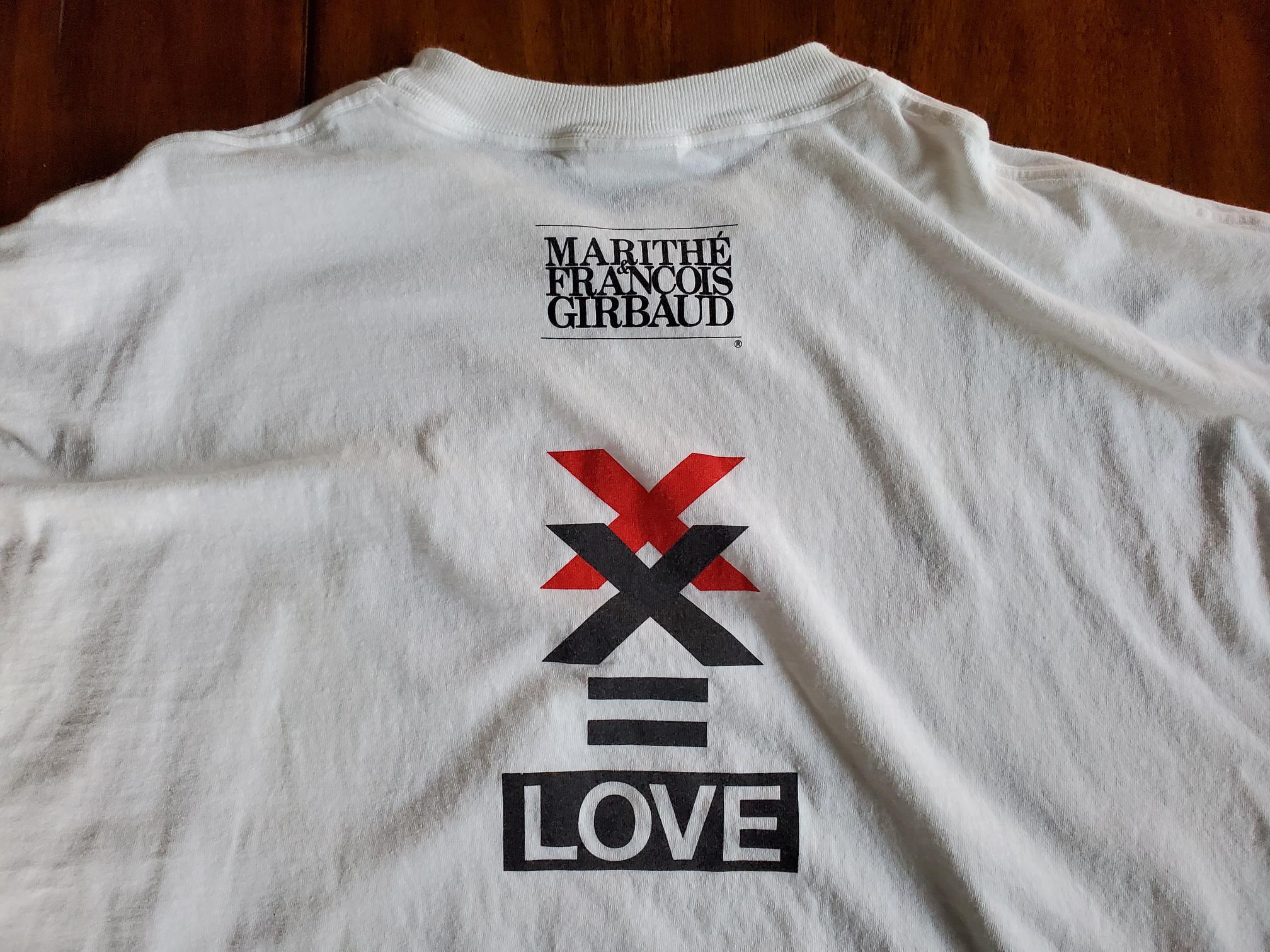Vintage 90's Girbaud Single Stitch T-shirt Love = Marithe Francois