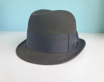 Vtg 1970s Stetson Pony Express Black Cowboy Western Rancher Felt